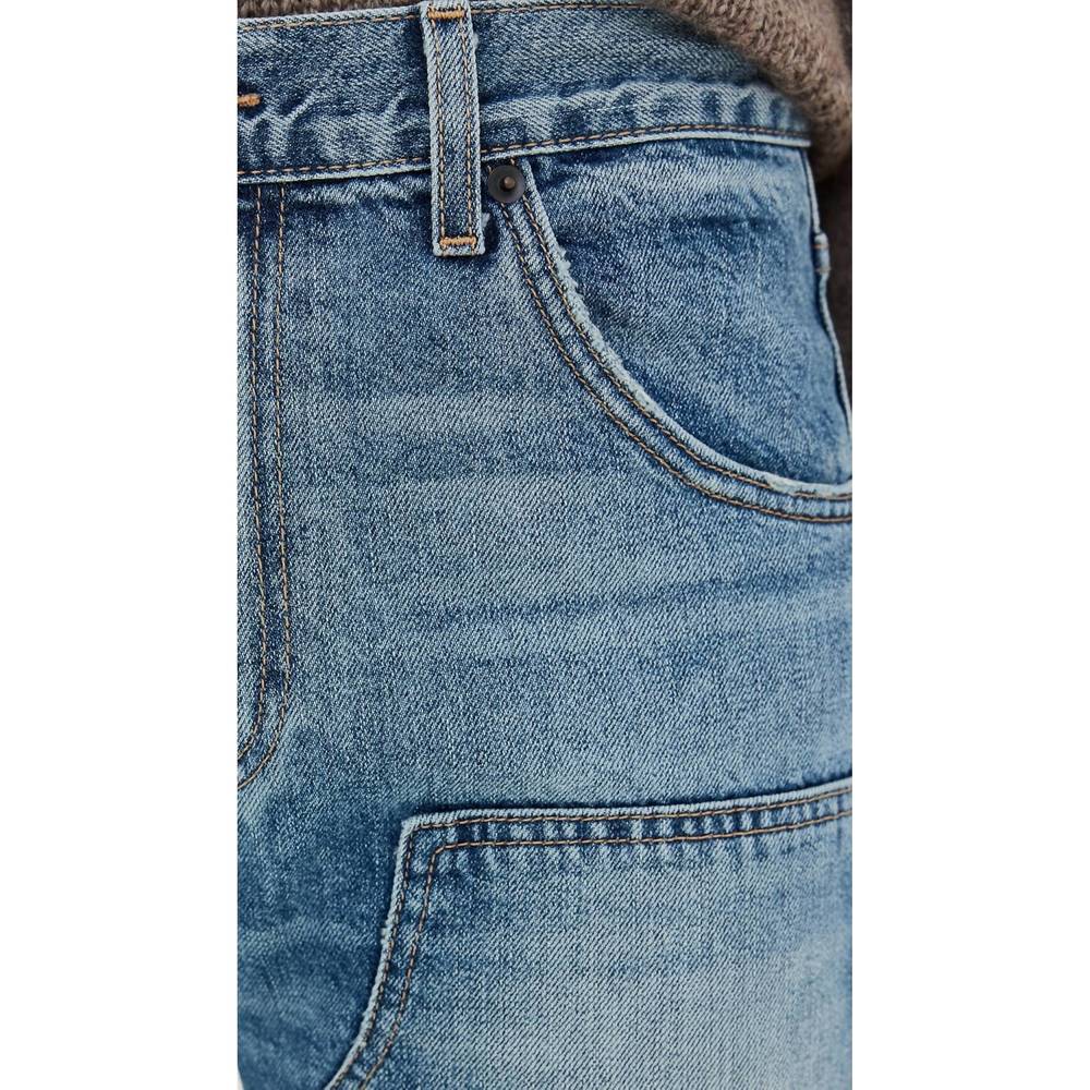 NEW NILI LOTAN welder straight leg jeans in summer wash - Picture 5 of 8
